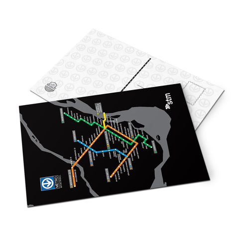 CARTES POSTALES - PLAN DU MÉTRO (Copy)