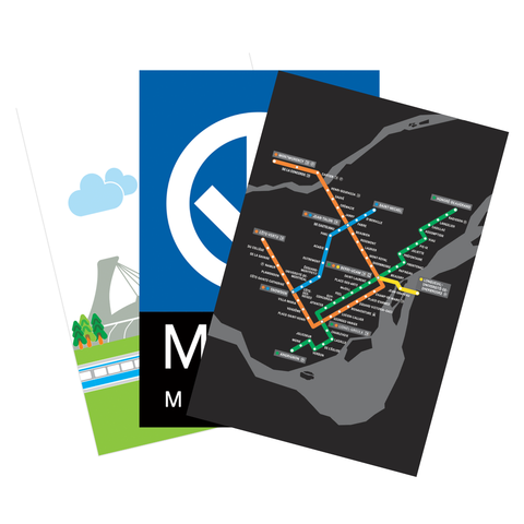 CARTES POSTALES - PLAN DU MÉTRO (Copy)