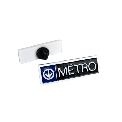 ÉPINGLETTE - LOGO DU MÉTRO (HORIZONTALE)
