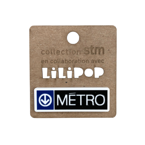 ÉPINGLETTE - LOGO DU MÉTRO (HORIZONTALE)