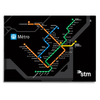 MAGNET - WHITE METRO MAP