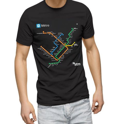 T-SHIRT - PLAN DU MÉTRO