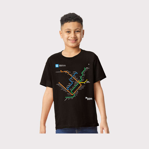 T-SHIRT (6-16 ANS) - PLAN DU MÉTRO