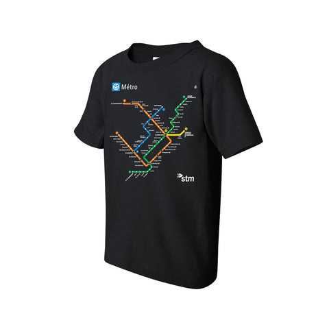 T-SHIRT (6-16 ANS) - PLAN DU MÉTRO