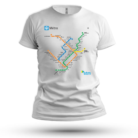 T-SHIRT - PLAN DU MÉTRO