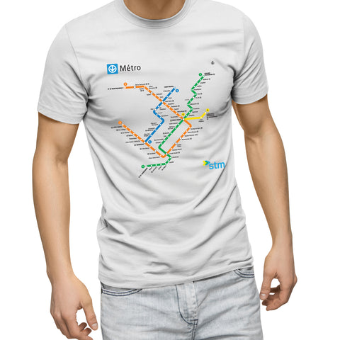 T-SHIRT - PLAN DU MÉTRO