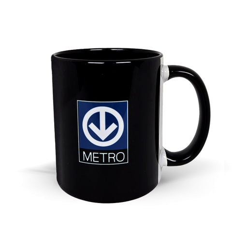 MUG - BLACK METRO MAP