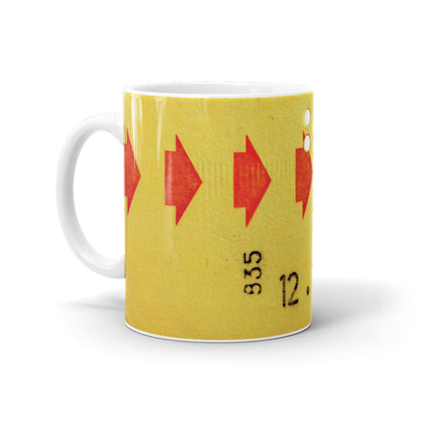 TASSE - BILLET DE CORRESPONDANCE JAUNE