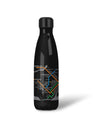 WATER BOTTLE - MAP OF THE METRO (BLACK)