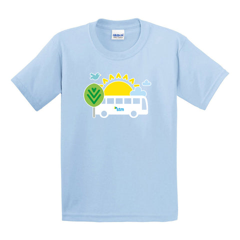 T-SHIRT (6-16 ANS) - BUS BLEU