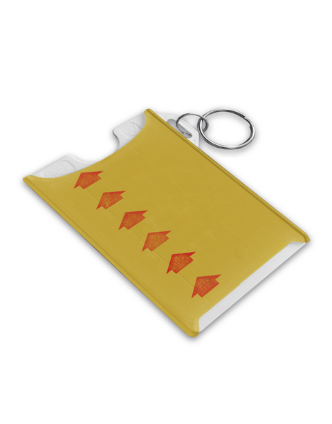 DOUBLE OPUS CARD HOLDER - YELLOW TRANSFER