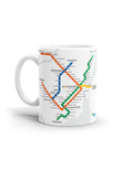 CUP - WHITE METRO MAP